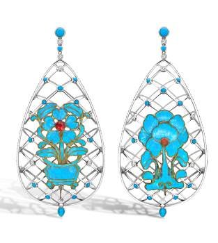 Kingfisher earrings