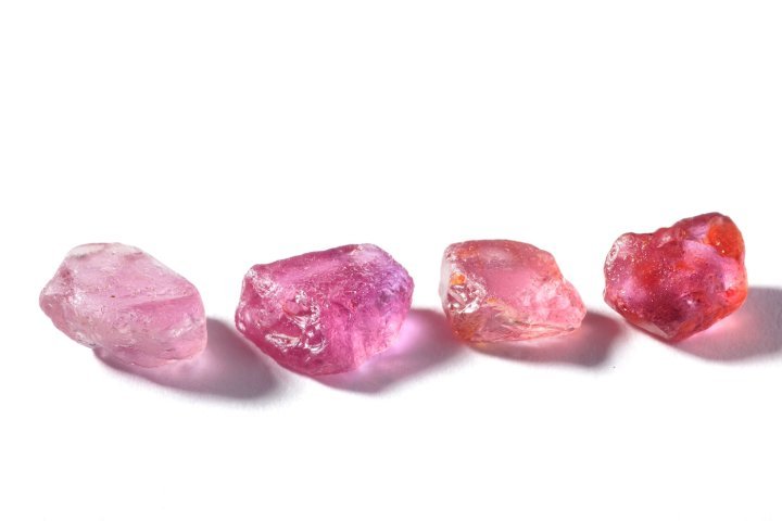 Pink sapphires from Mozambique