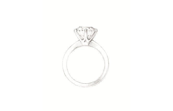 Sketch of the Tiffany® Setting